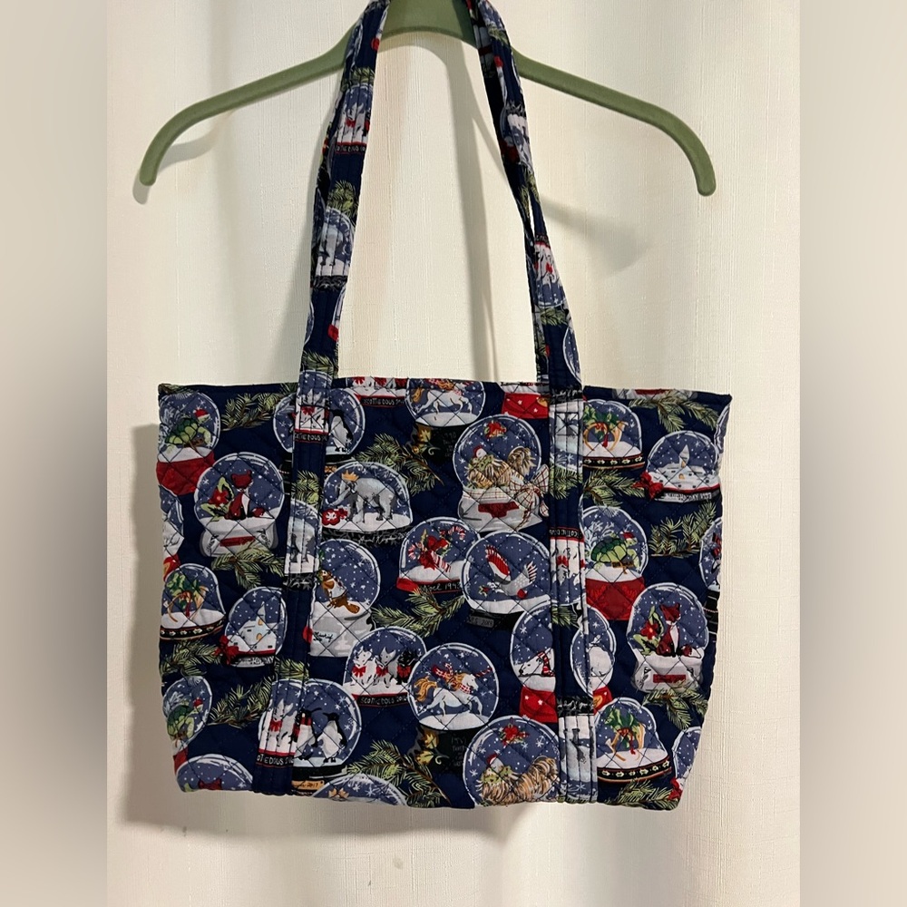 Vera Bradley Holiday Globe Vera Tote